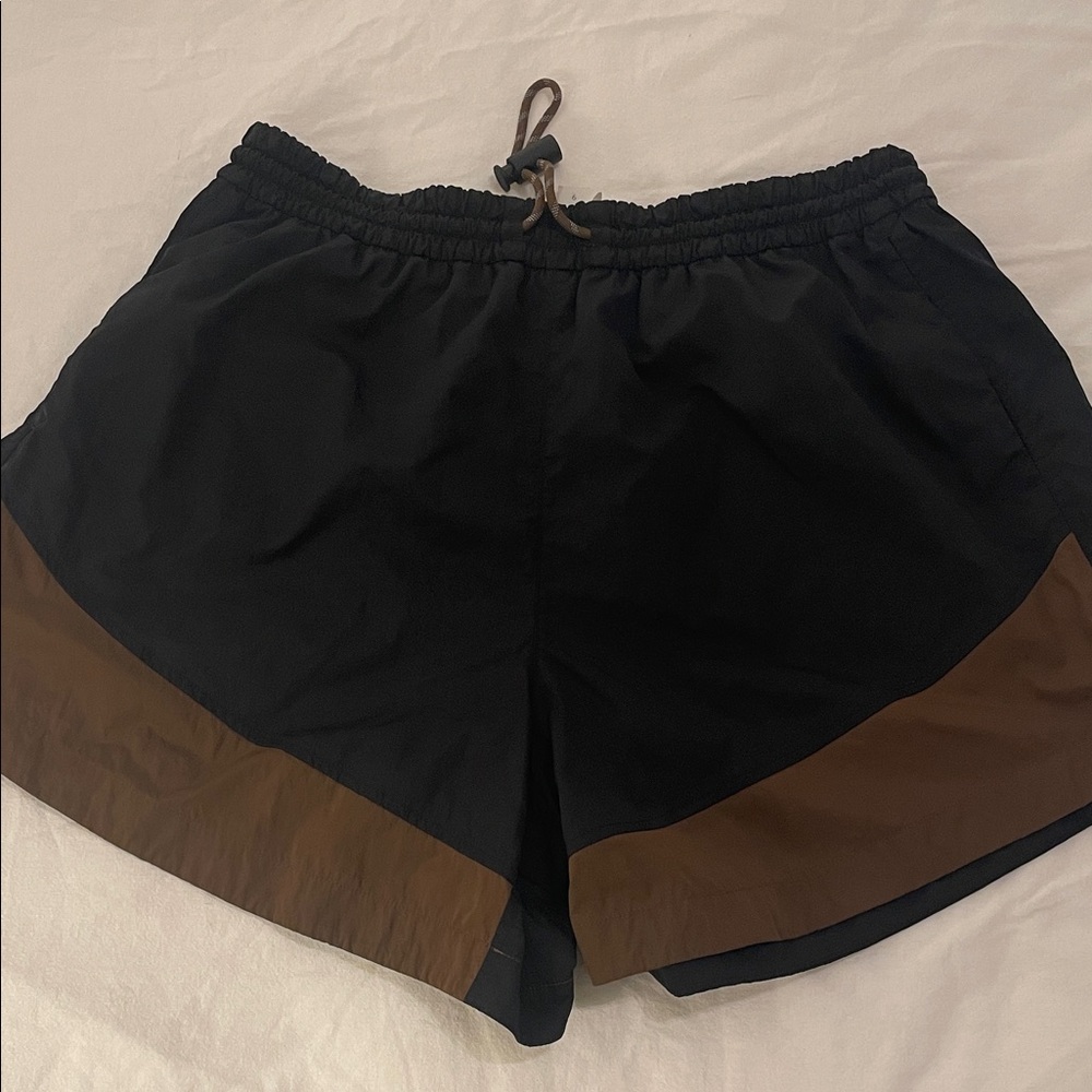 lululemon athletica Black and Brown Athletic Shorts